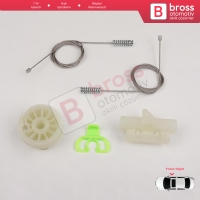 Fiat Abarth Punto Grande Evo MK3 199 2005-2024 3/5-Kapı 51723315 İçin Elektrikli Ön Sağ Cam Kriko Tamir Seti