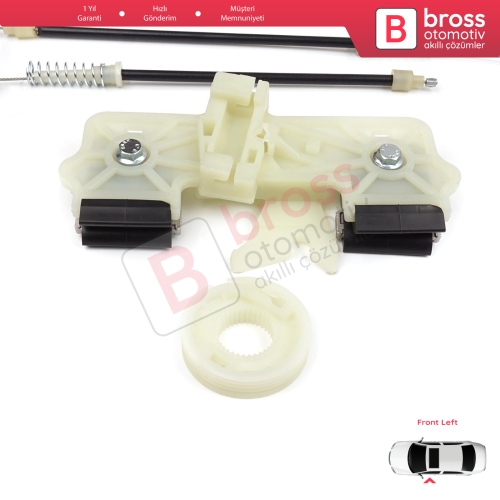 Ford Fiesta MK6 CB1 CCN JA8 JR8 2008-2017 4/5 Kapı 1573811 İçin Elektrikli Ön Sol Cam Kriko Tamir Seti