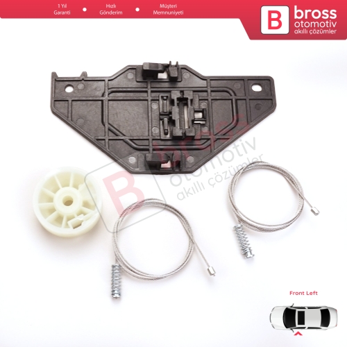 Peugeot Partner Citroen Berlingo MK2 B9 2008-2018 Tepee Multispace 9221ER İçin Elektrikli Ön Sol Cam Kriko Tamir Seti