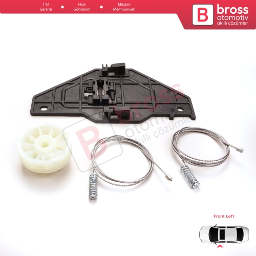 Peugeot Partner Citroen Berlingo MK2 B9 2008-2018 Tepee Multispace 9221ER İçin Elektrikli Ön Sol Cam Kriko Tamir Seti