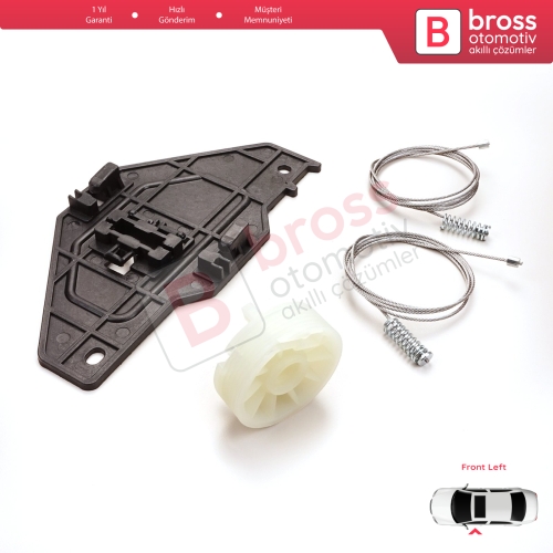 Peugeot Partner Citroen Berlingo MK2 B9 2008-2018 Tepee Multispace 9221ER İçin Elektrikli Ön Sol Cam Kriko Tamir Seti