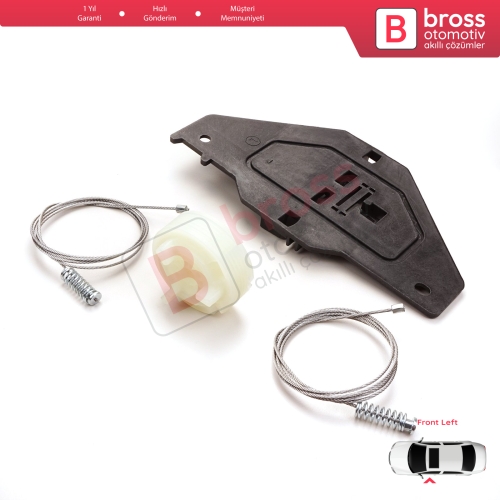 Peugeot Partner Citroen Berlingo MK2 B9 2008-2018 Tepee Multispace 9221ER İçin Elektrikli Ön Sol Cam Kriko Tamir Seti