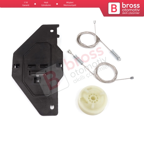 Peugeot Partner Citroen Berlingo MK2 B9 2008-2018 Tepee Multispace 9222EQ İçin Elektrikli Ön Sağ Cam Kriko Tamir Seti