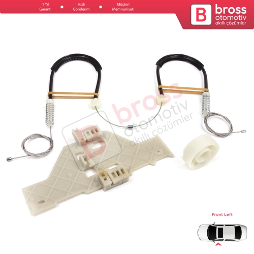 Citroen C4 MK1 LC LR 2004-2014 4/5 Kapı 9221V1 İçin Elektrikli Ön Sol Cam Kriko Tamir Seti