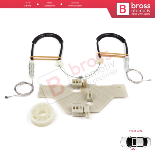 Citroen C4 MK1 LC LR 2004-2014 4/5 Kapı 9221V1 İçin Elektrikli Ön Sol Cam Kriko Tamir Seti