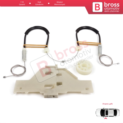 Citroen C4 MK1 LC LR 2004-2014 4/5 Kapı 9221V1 İçin Elektrikli Ön Sol Cam Kriko Tamir Seti
