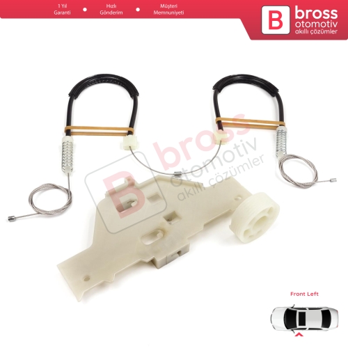 Citroen C4 MK1 LC LR 2004-2014 4/5 Kapı 9221V1 İçin Elektrikli Ön Sol Cam Kriko Tamir Seti