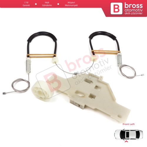 Citroen C4 MK1 LC LR 2004-2014 4/5 Kapı 9221V1 İçin Elektrikli Ön Sol Cam Kriko Tamir Seti