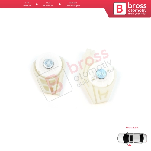 Fiat Doblo MK1 MPV Van 119 223 2001-2010 51718404 İçin Ön Sol Cam Kriko Tamir Köşe Makarası 1+2