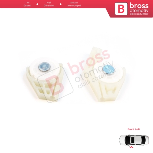 Fiat Doblo MK1 MPV Van 119 223 2001-2010 51718404 İçin Ön Sol Cam Kriko Tamir Köşe Makarası 1+2