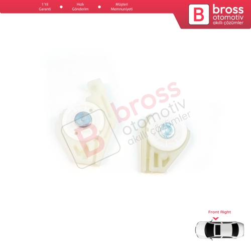 Fiat Doblo MK1 MPV Van 119 223 2001-2010 51718403 İçin Ön Sağ Cam Kriko Tamir Köşe Makarası 1+2