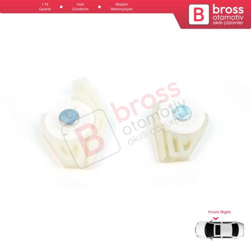 Fiat Doblo MK1 MPV Van 119 223 2001-2010 51718403 İçin Ön Sağ Cam Kriko Tamir Köşe Makarası 1+2