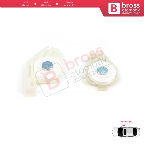 Fiat Doblo MK1 MPV Van 119 223 2001-2010 51718403 İçin Ön Sağ Cam Kriko Tamir Köşe Makarası 1+2