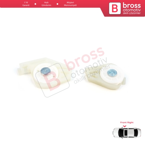 Fiat Doblo MK1 MPV Van 119 223 2001-2010 51718403 İçin Ön Sağ Cam Kriko Tamir Köşe Makarası 1+2