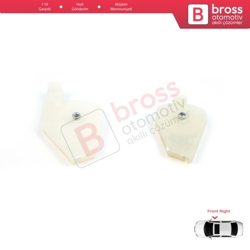 Fiat Doblo MK1 MPV Van 119 223 2001-2010 51718403 İçin Ön Sağ Cam Kriko Tamir Köşe Makarası 1+2