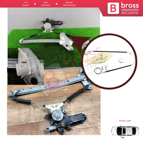Toyota Corolla E10 AE100 E100 1991-1999 3/4/5 Kapı 6980212140 İçin Ön Sol Cam Kriko Tamir Seti