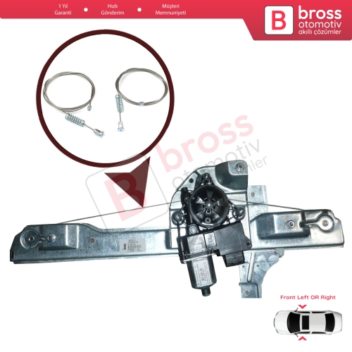 Peugeot 208 MK1 A9 CA CC 2012-2020 5-Kapı 9806088180 İçin Ön Cam Kriko Tamir Seti