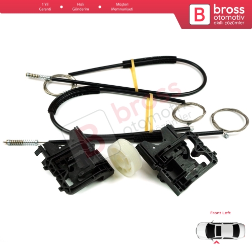 Audi A3 S3 MK3 8V 2012-2021 4/5 Kapı 8V4837461 İçin Elektrikli Ön Sol Cam Kriko Tamir Seti