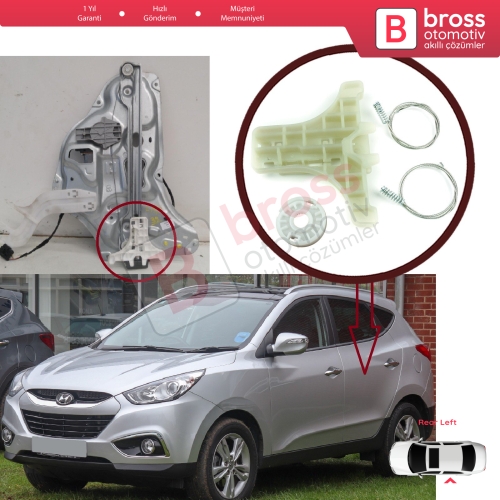 Hyundai IX35 Tucson MK2 LM 2009-2016 Kia Sorento XM 834702Y000 İçin Elektrikli Arka Sol Cam Kriko Tamir Seti