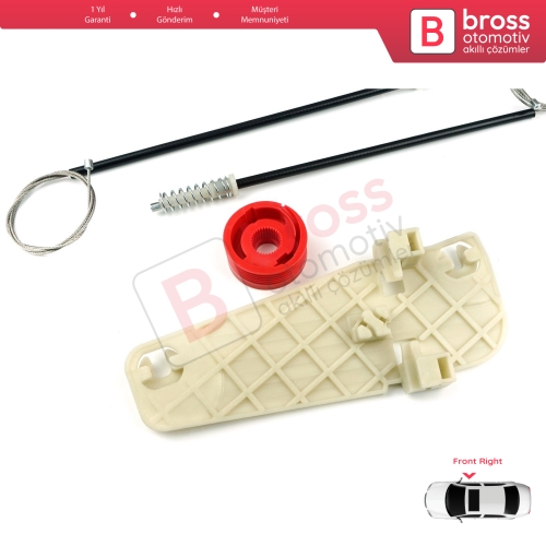 Jeep Grand Cherokee MK2 WJ WG 1998-2005 55076466AB İçin Ön Sağ Cam Kriko Tamir Seti