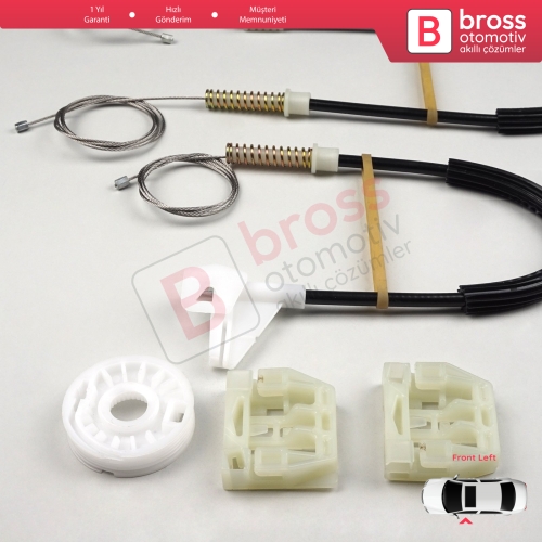 Skoda Octavia MK1 1U 1U2 1U5 2001-2010 4/5 Kapı Makyajlı Kasa 1U0837461B İçin Elektrikli Ön Sol Kapı Cam Kriko Tamir Seti