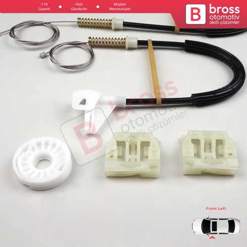 Skoda Octavia MK1 1U 1U2 1U5 2001-2010 4/5 Kapı Makyajlı Kasa 1U0837461B İçin Elektrikli Ön Sol Kapı Cam Kriko Tamir Seti