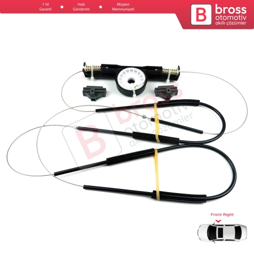 Ford Mondeo MK3 B4Y BWY B5Y 2000-2007 4/5 Kapı 1S71F23200AB İçin Elektrikli Ön Sağ Kapı Cam Kriko Tamir Seti