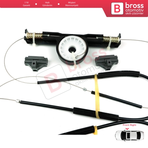 Ford Mondeo MK3 B4Y BWY B5Y 2000-2007 4/5 Kapı 1S71F23200AB İçin Elektrikli Ön Sağ Kapı Cam Kriko Tamir Seti