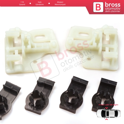 BMW X5 E53 2000-2006 51338254911 51338254781 İçin Ön Sağ veya Sol Kapı Cam Kriko Tamir Klips Seti