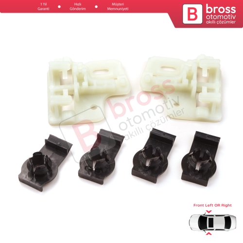BMW X5 E53 2000-2006 51338254911 51338254781 İçin Ön Sağ veya Sol Kapı Cam Kriko Tamir Klips Seti