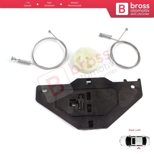 Citroen C4 Picasso Grand Picasso MK1 2006-2013 için Arka Sol Cam Kriko Tamir Seti 9682632180 