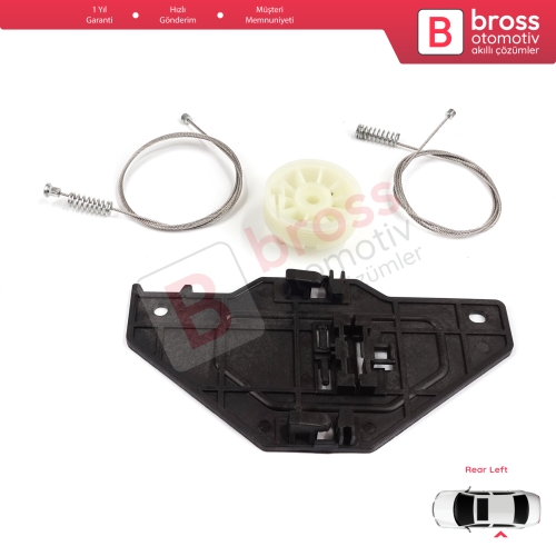 Citroen C4 Picasso Grand Picasso MK1 2006-2013 için Arka Sol Cam Kriko Tamir Seti 9682632180 