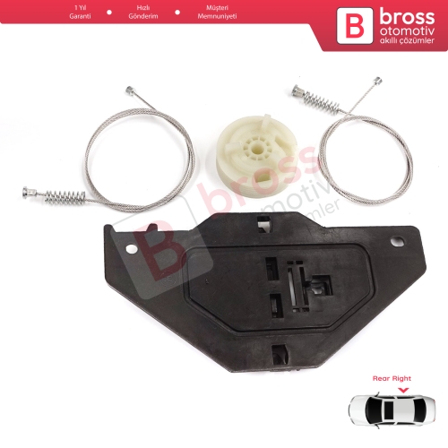 Citroen C4 Picasso MK1 UD Grand UA 2006-2013 MPV 9224E4 İçin Elektrikli Arka Sağ Cam Kriko Tamir Seti