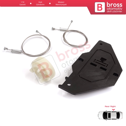 Citroen C4 Picasso Grand Picasso MK1 2006-2013 için Arka Sağ Cam Kriko Tamir Seti 9682632080