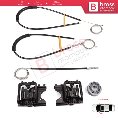 Land Rover Range Rover Sport MK2 L494 2013-2022 LR077816 İçin Ön Sol Kapı Cam Kriko Tamir Seti