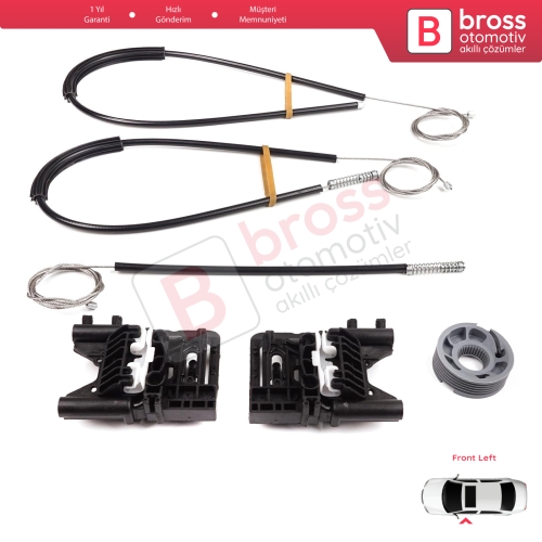 Land Rover Range Rover Sport MK2 L494 2013-2022 LR077816 İçin Ön Sol Kapı Cam Kriko Tamir Seti