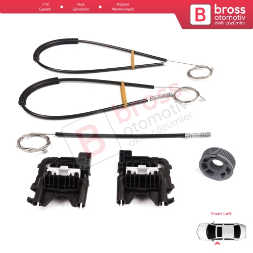 Land Rover Range Rover Sport MK2 L494 2013-2022 LR077816 İçin Ön Sol Kapı Cam Kriko Tamir Seti