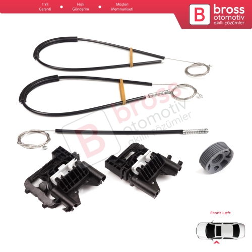 Land Rover Range Rover Sport MK2 L494 2013-2022 LR077816 İçin Ön Sol Kapı Cam Kriko Tamir Seti
