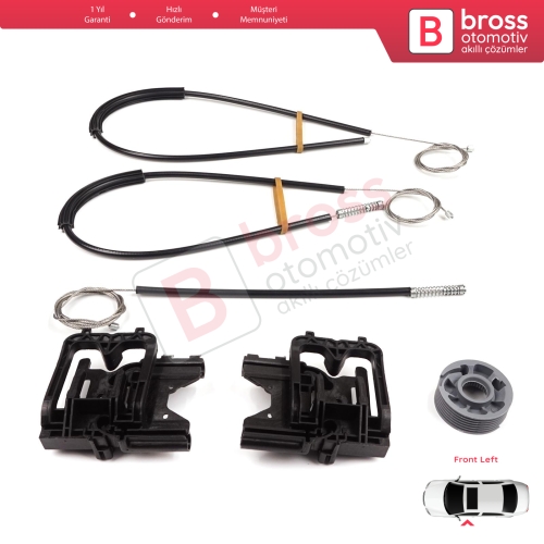 Land Rover Range Rover Sport MK2 L494 2013-2022 LR077816 İçin Ön Sol Kapı Cam Kriko Tamir Seti