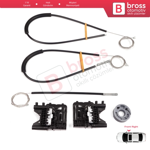 Land Rover Range Rover Sport MK2 L494 2013-2022 LR077817 İçin Ön Sağ Kapı Cam Kriko Tamir Seti