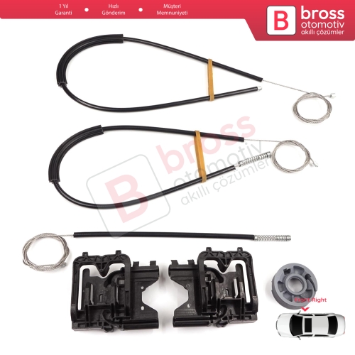 Land Rover Range Rover Sport MK2 L494 2013-2022 LR077817 İçin Ön Sağ Kapı Cam Kriko Tamir Seti
