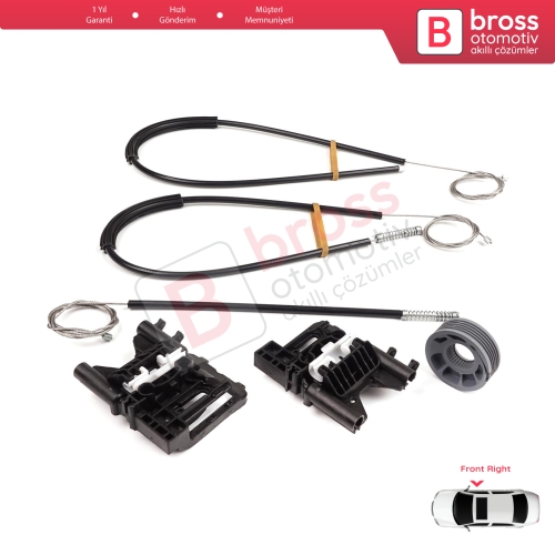 Land Rover Range Rover Sport MK2 L494 2013-2022 LR077817 İçin Ön Sağ Kapı Cam Kriko Tamir Seti