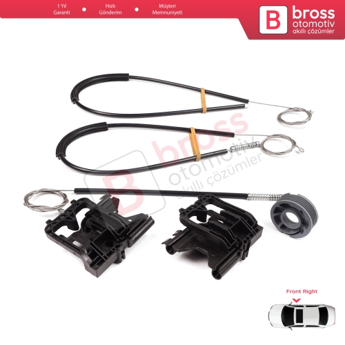 Land Rover Range Rover Sport MK2 L494 2013-2022 LR077817 İçin Ön Sağ Kapı Cam Kriko Tamir Seti