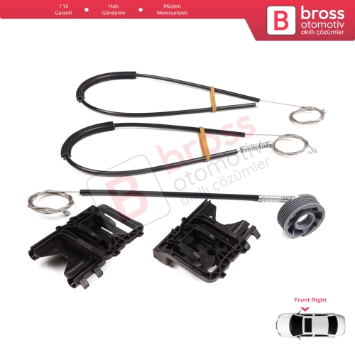Land Rover Range Rover Sport MK2 L494 2013-2022 LR077817 İçin Ön Sağ Kapı Cam Kriko Tamir Seti