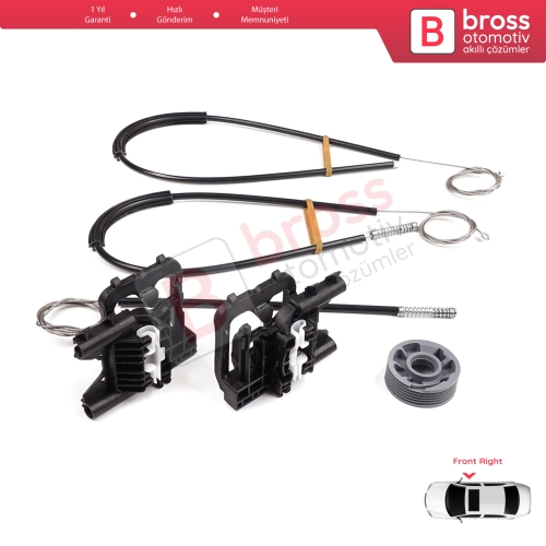Land Rover Range Rover Sport MK2 L494 2013-2022 LR077817 İçin Ön Sağ Kapı Cam Kriko Tamir Seti