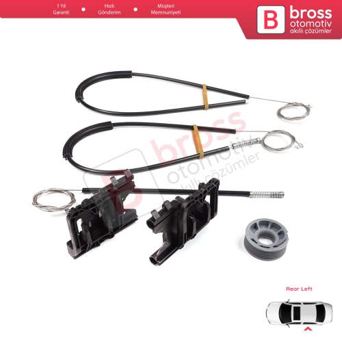Land Rover Range Rover Sport MK2 L494 2013-2022 LR078871 İçin Arka Sol Kapı Cam Kriko Tamir Seti	