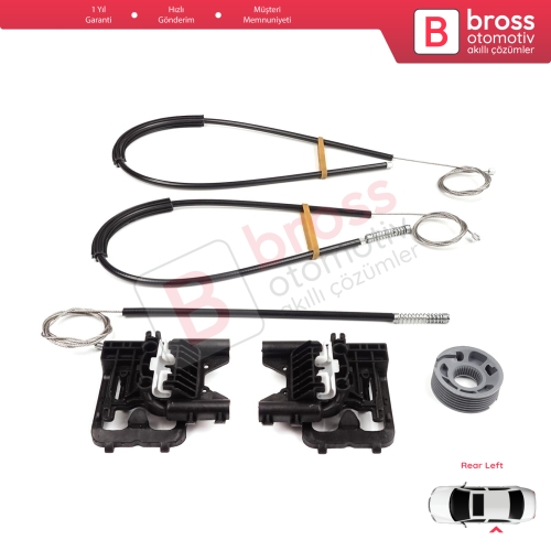 Land Rover Range Rover Sport MK2 L494 2013-2022 LR078871 İçin Arka Sol Kapı Cam Kriko Tamir Seti	