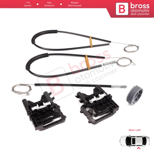 Land Rover Range Rover Sport MK2 L494 2013-2022 LR078871 İçin Arka Sol Kapı Cam Kriko Tamir Seti	