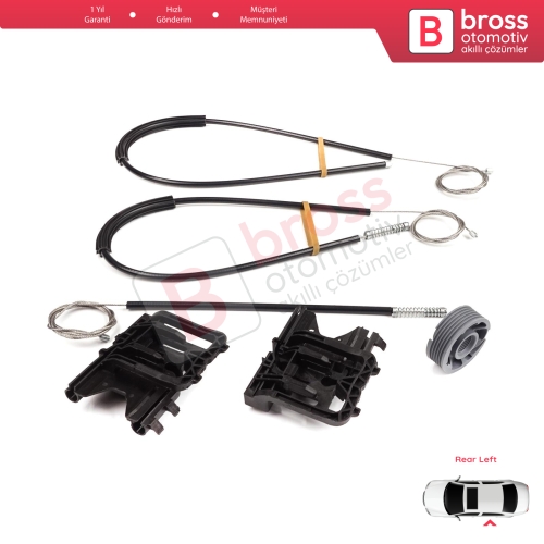 Land Rover Range Rover Sport MK2 L494 2013-2022 LR078871 İçin Arka Sol Kapı Cam Kriko Tamir Seti	