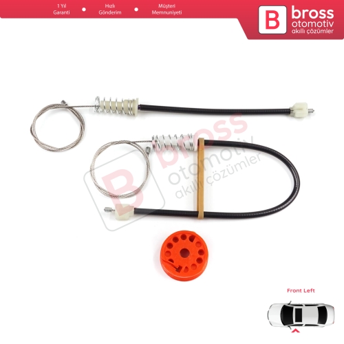 Honda S2000 AP1 AP2 1999-2009 72250-S2A-A03 İçin Sol Kapı Cam Kriko Tamir Seti